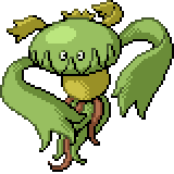 An enhanced version of the sprite of Carnivine from the leaked Pokémon Diamond and Pearl beta builds.